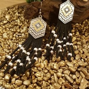 CLOSING New Bohemian Aztec w/ Tassel Earrings